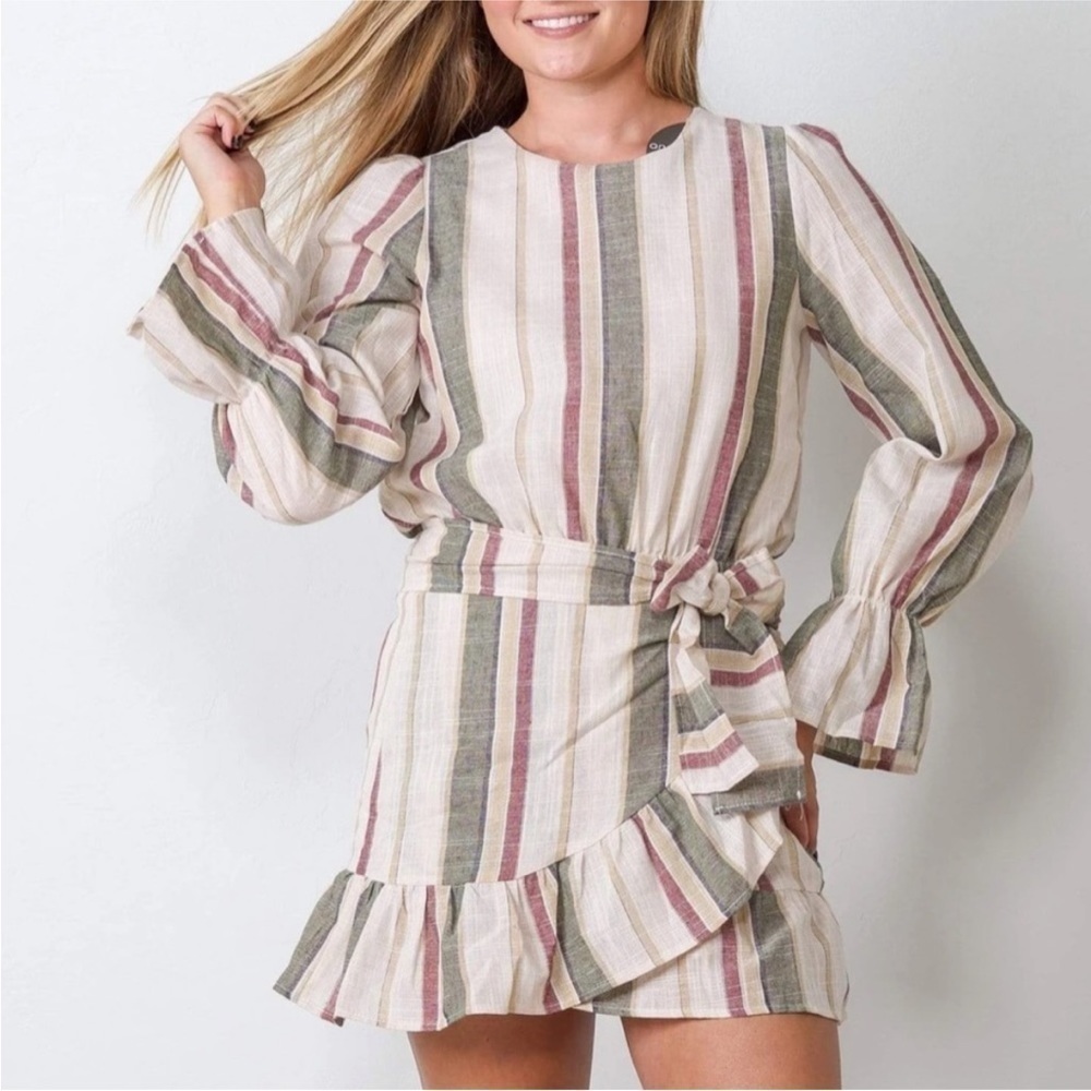 &merci Girl Gang Striped Dress size medium stripe
